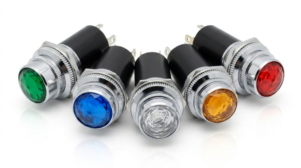 Alpinetech PL-1601 16mm 5/8" LED Signal Indicator Pilot Light