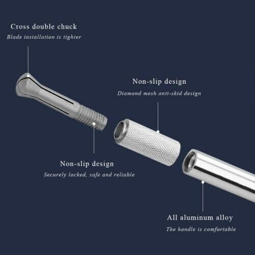 Razor Sharp Cutter Arts Craft Cutting Tool Exacto +6 Blade Refills HOBBY KNIFE