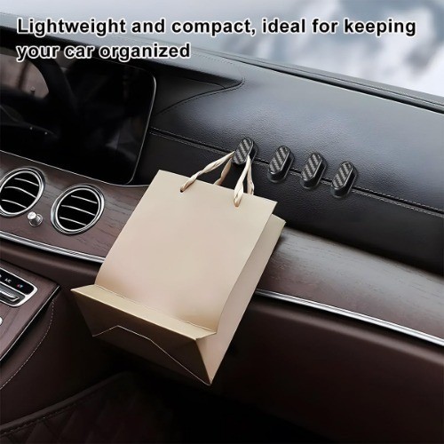 4 PCS Self-Adhesive Car Dashboard Hooks, Universal Multifunctional Hanging Stora