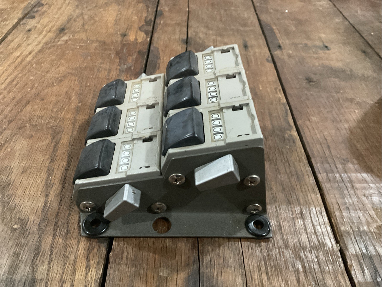 Vintage VEEDER-ROOT 4 Digit 6 Connected Mechanical Counter