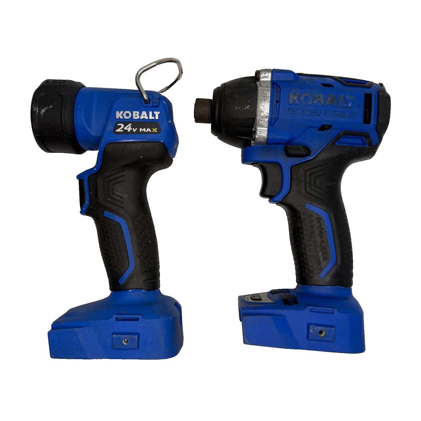 Kobalt Power Tool Set Impact Driver And Light 24V KID 324B KWL 224