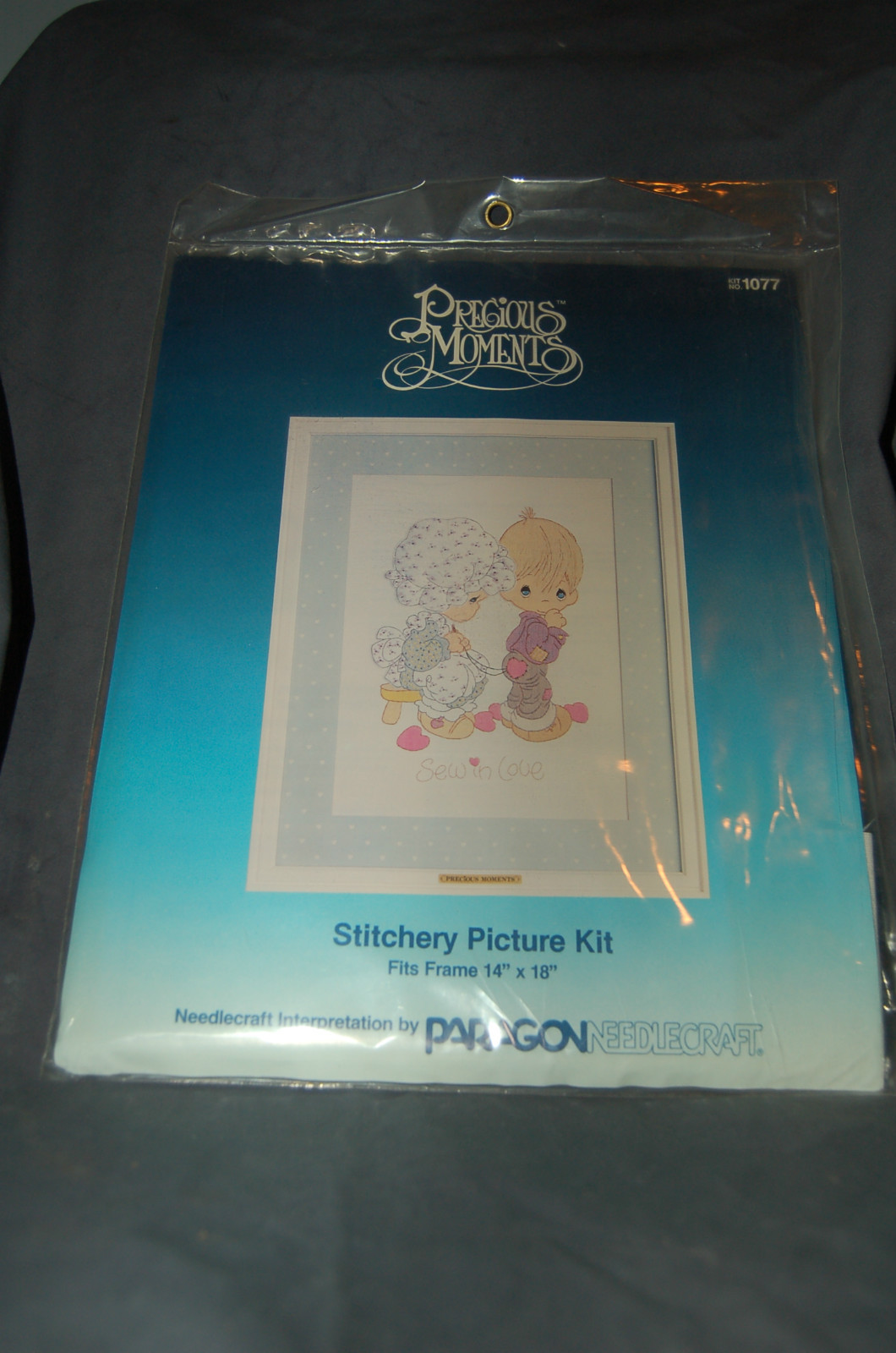 PRECIOUS MOMENTS PARAGON NEEDLE CRAFT STITCHERY PICTURE KIT