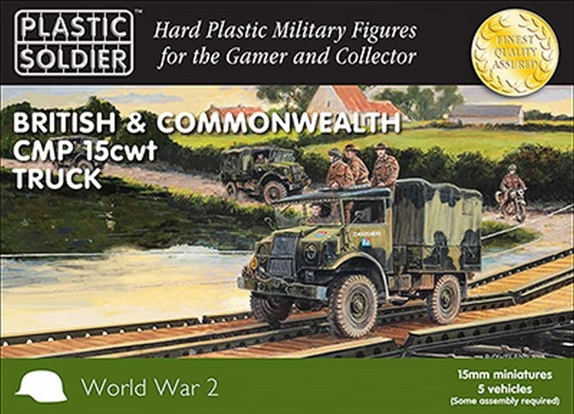 WW2V15030 15mm British & Commonwealth CMP 15cwt Truck Plastic Soldier