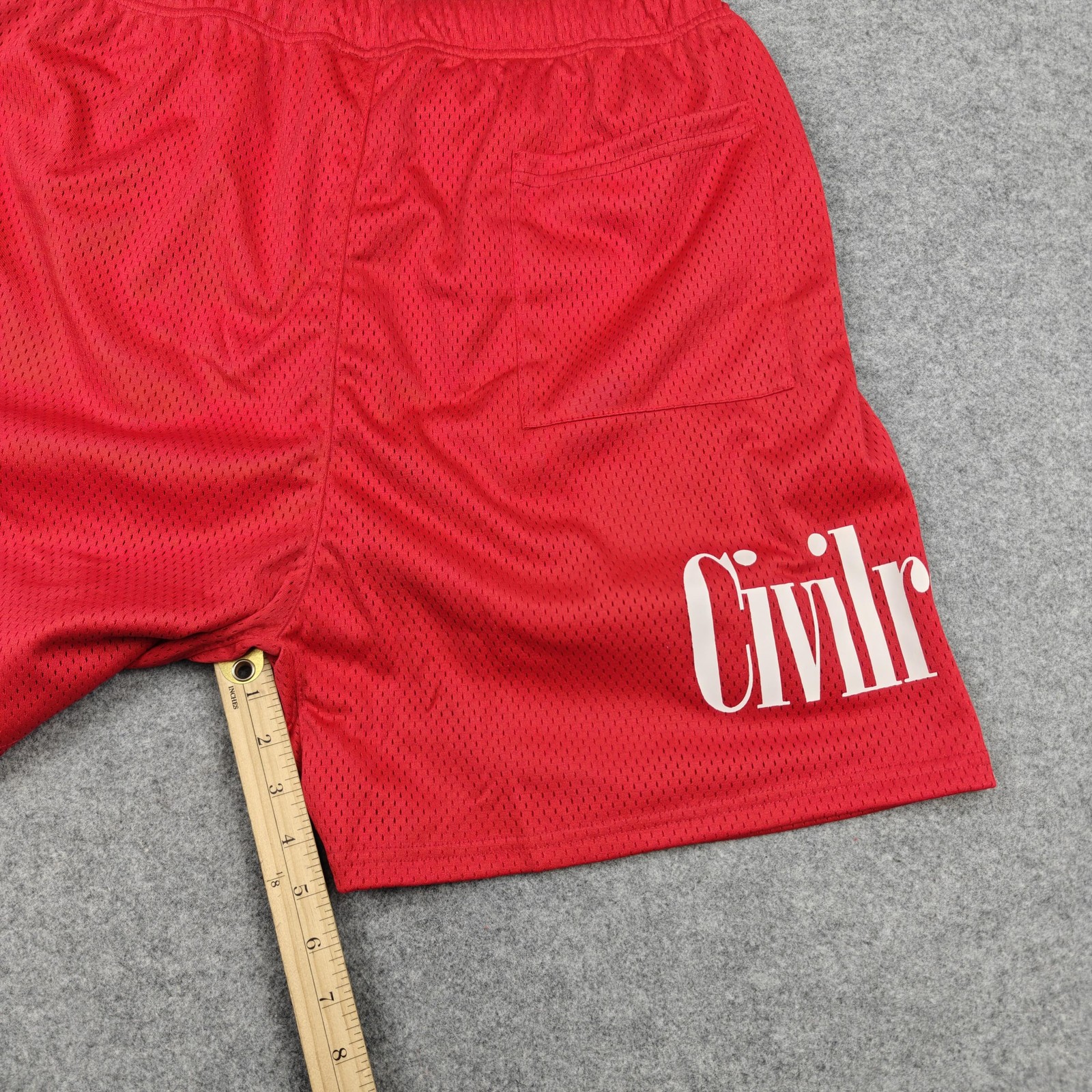 Civil Regime Shorts Mens Large Red Mesh Disney Mickey & Friends RFC Graphic New