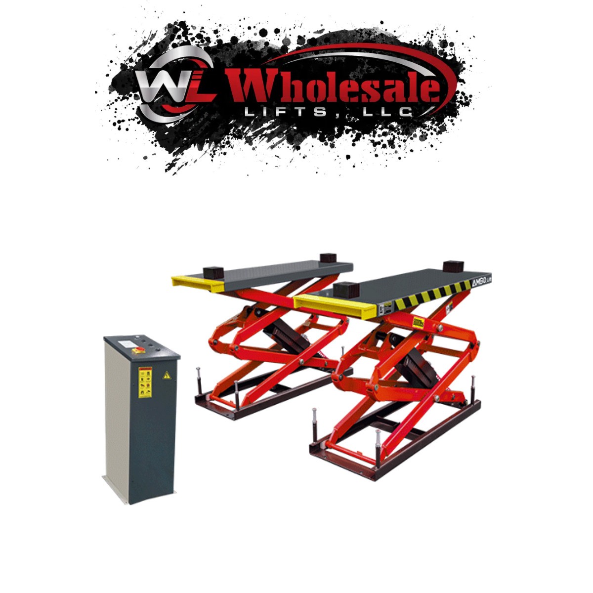 New AMGO AMGO XL-8F 8,000 lb Capacity Flush Mount Full Rise Scissor Lift