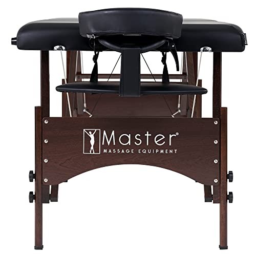 Master Massage Argo 28" Portable Massage Table with Complete Package Black