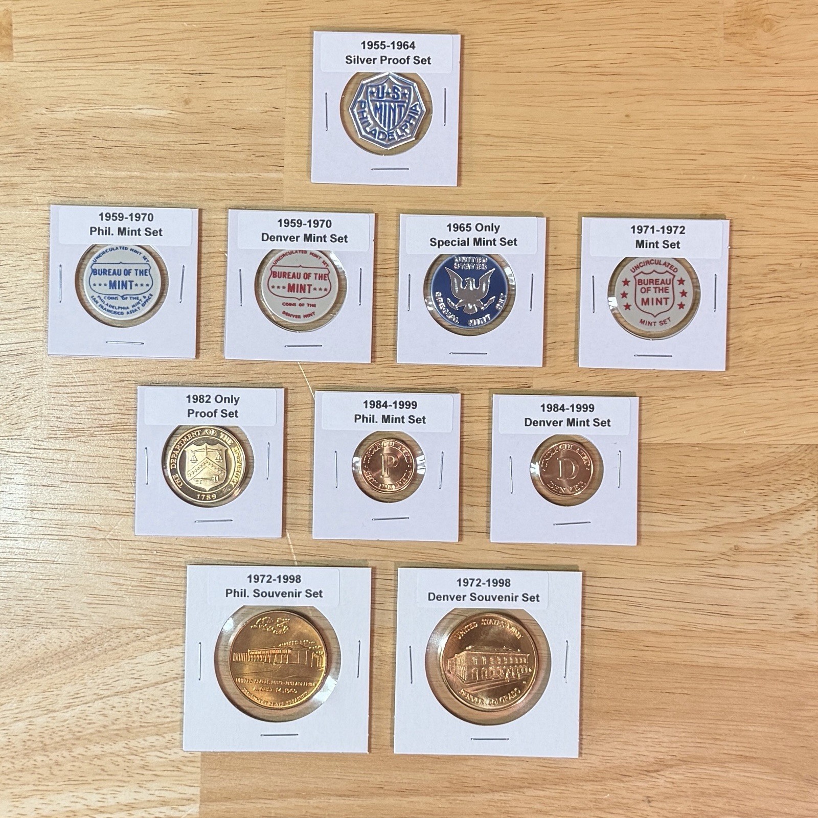 1955 - 1999  US Mint Sets and Proof Set Tokens Complete Set  **Great Gift Idea**