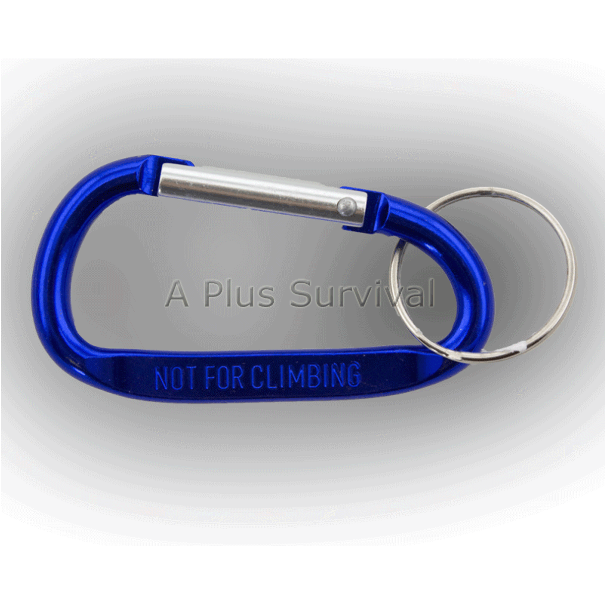 2 Pack X-Large Carabiner Keychain Backpack Belt Camping Survival Kit - Blue