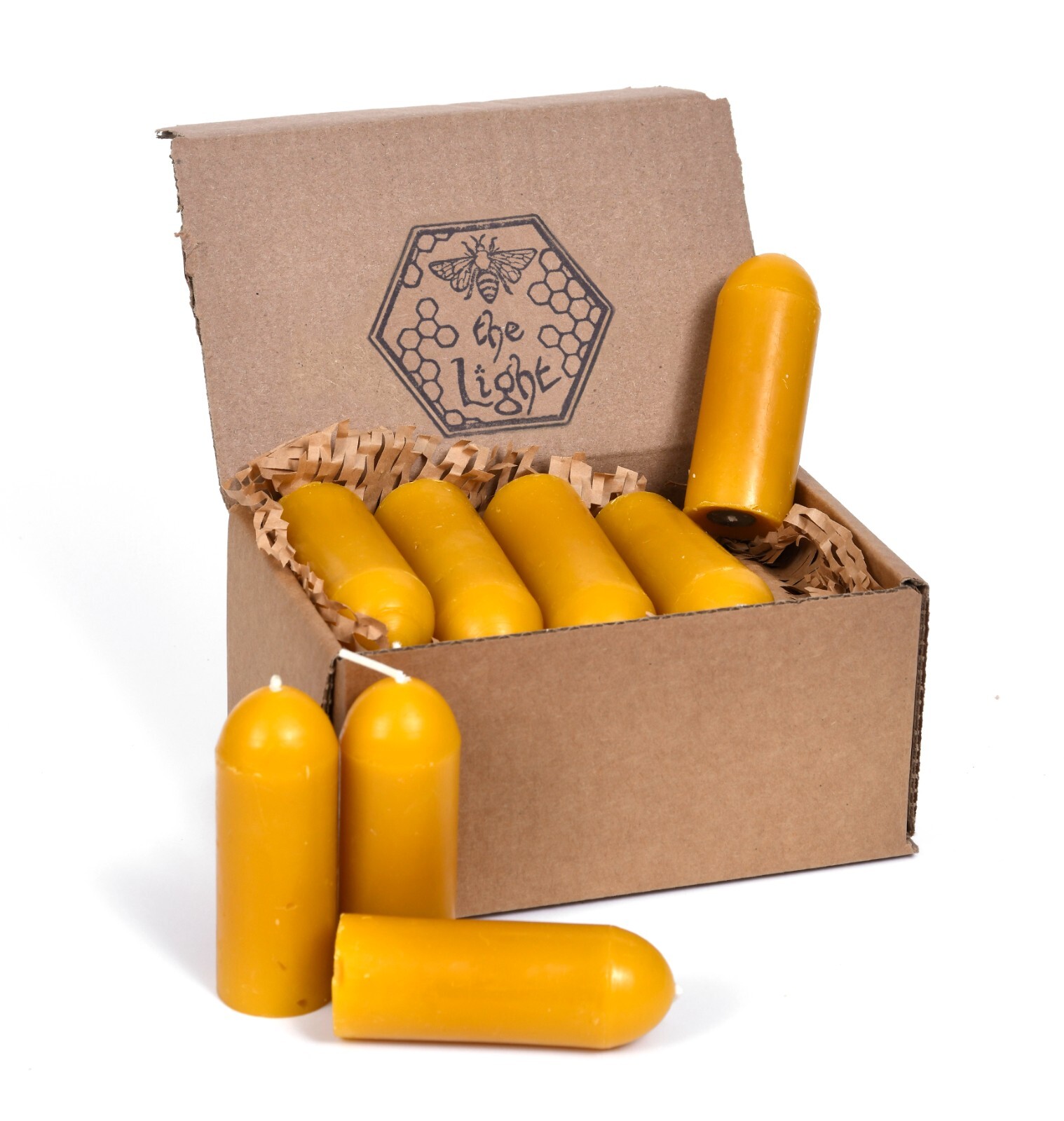 100% Pure Beeswax Lantern Candles (12 Hours Burn Time Each) - All Natural