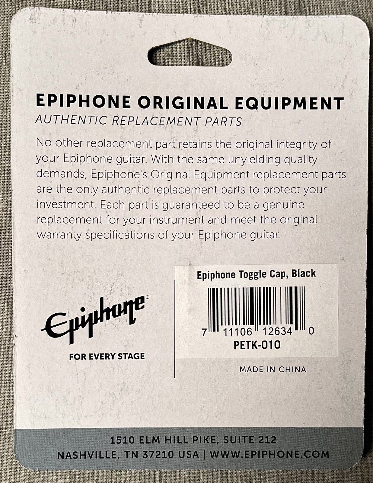 Epiphone PETK-010 Toggle Cap, Black