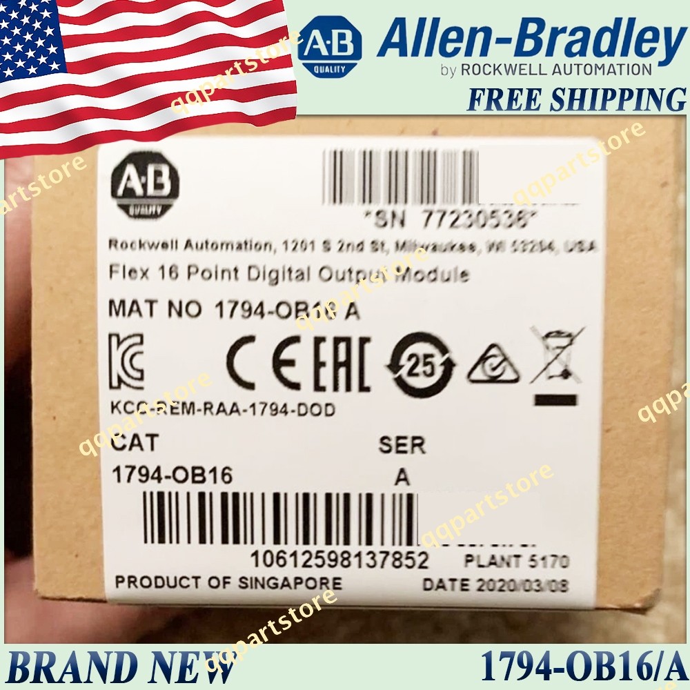 1794-OB16/A FLEX 16-Point Digital Output Module Brand New PLC Free Ship USstock