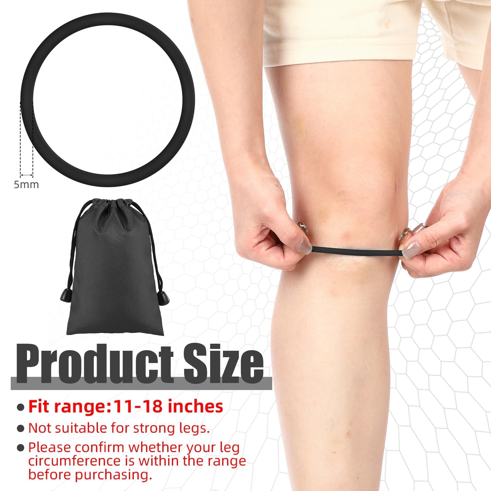Silicone Patella Knee Band for Basketball Patella Tendon Support Knee Pain Ru...