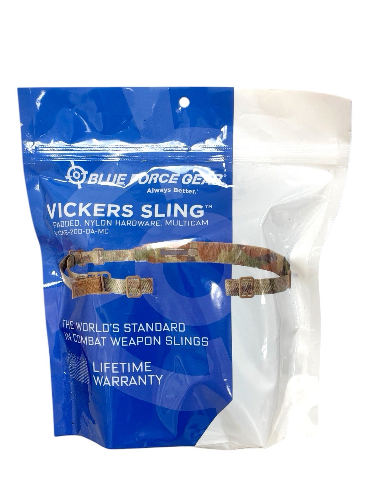 Blue Force Vickers Padded 2-Point Combat Rifle Sling Multicam VCAS-200-OA-MC