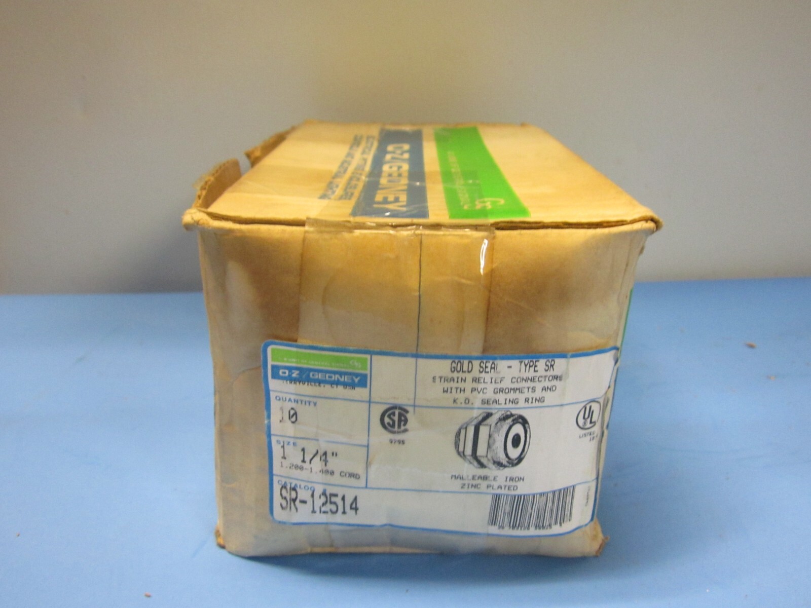 Oz Gedney SR-12514 Gold Seal 1  1/4" Strain Relief Connector Lot of 15 NIB