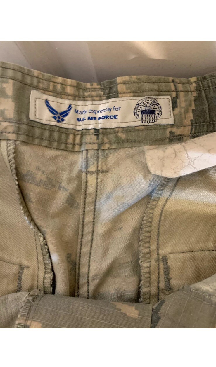 US Air Force 30 X 31 men utility trouser pant green camouflage cargo