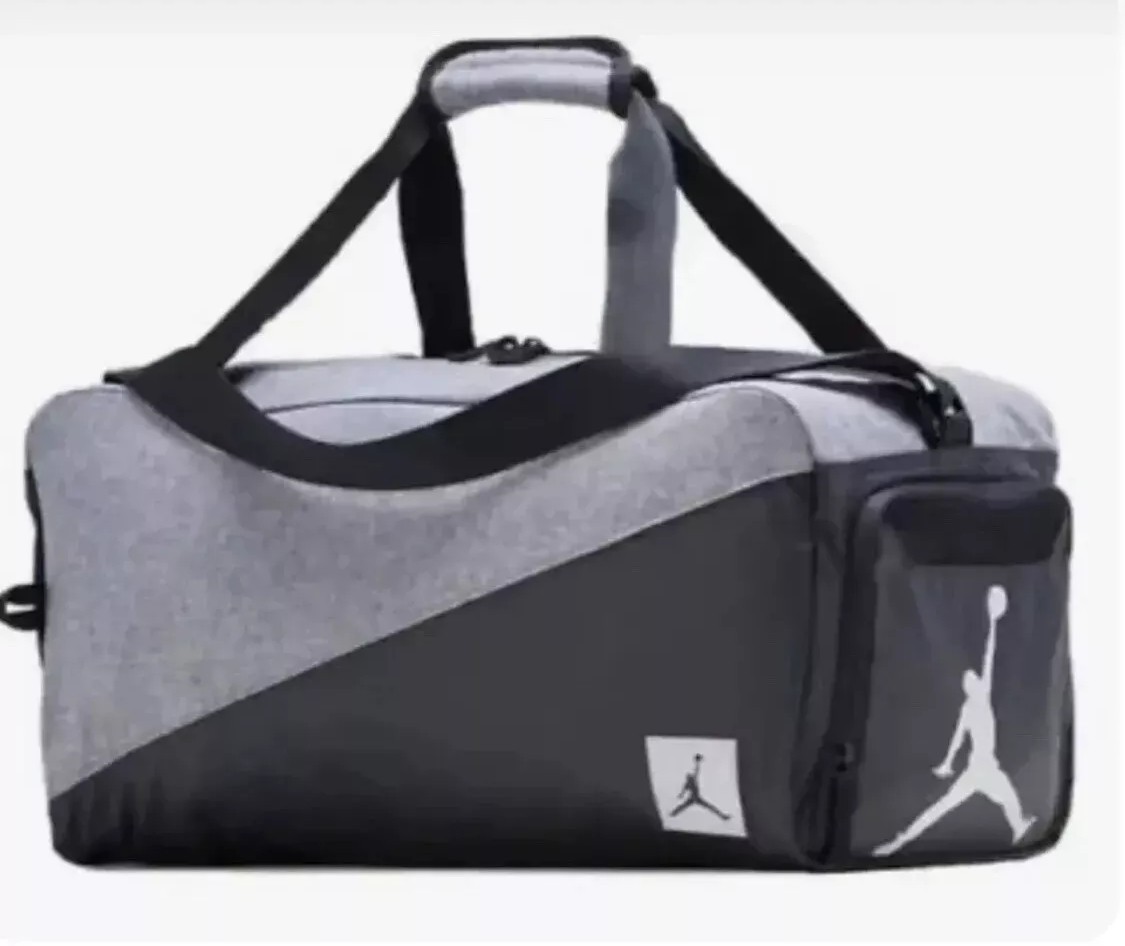 Nike Air Jordan Jumpman Pivot Duffle Bag Shoe Garage Black Grey Large 9A0083-023