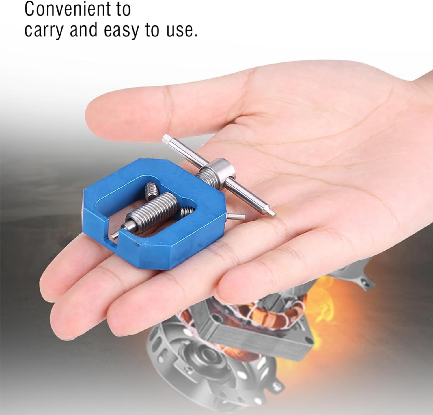 Mini Gear Pullers RC Pinion Bearing Puller Stainless Steel Small/Medium Blue