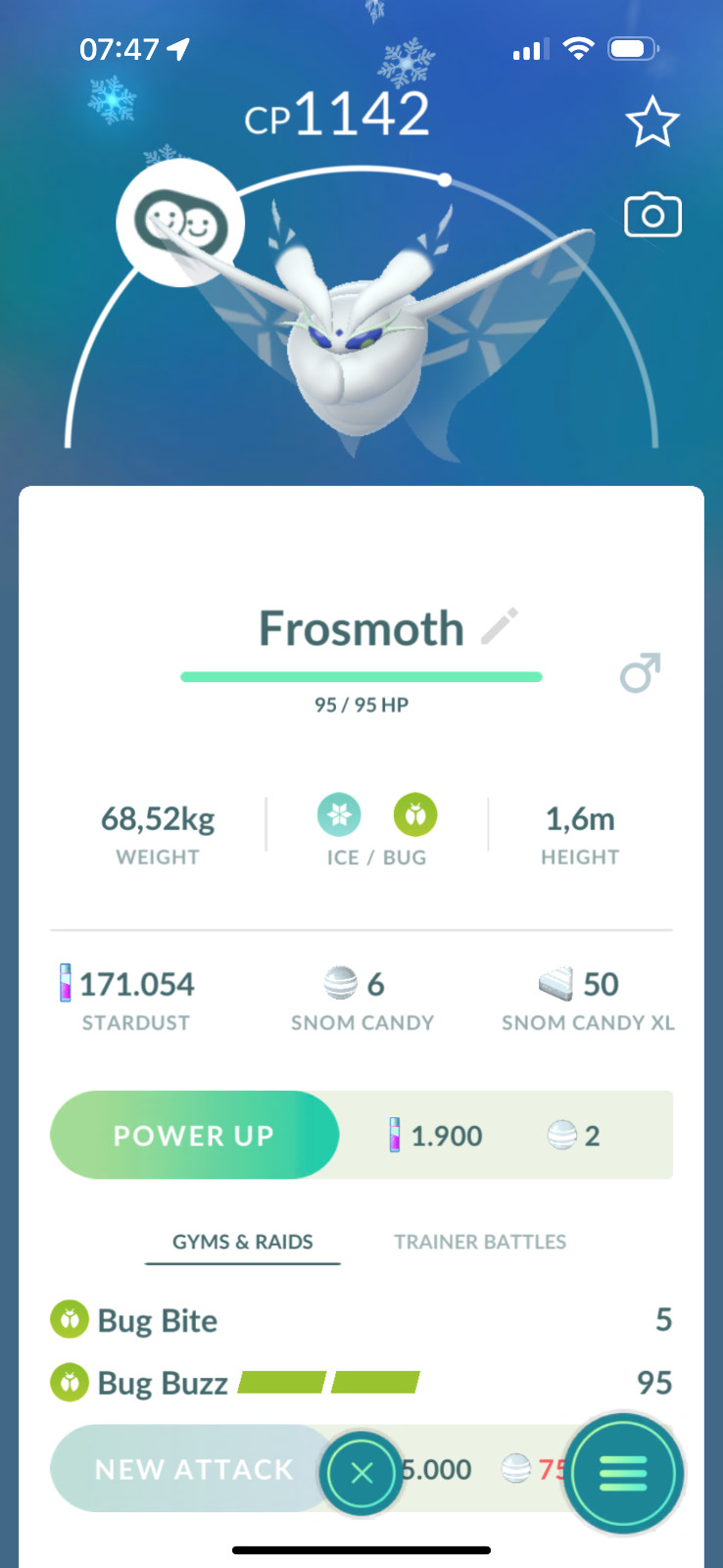 Frosmoth (Snom Evolution) | Tr-de 20K Stardust