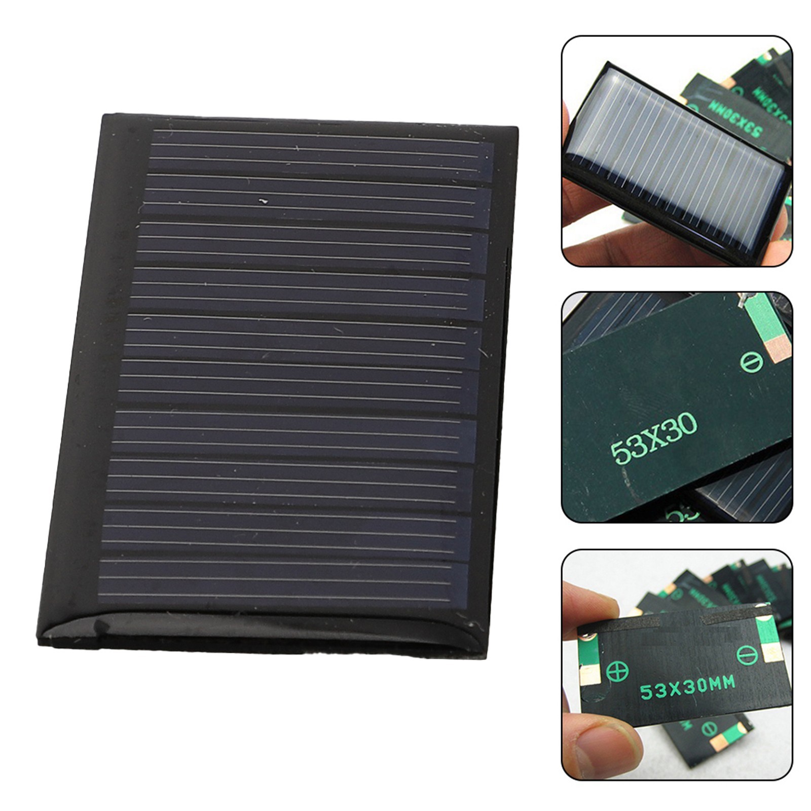 10Pcs Small Solar Panels Kit 5V 30mA for DIY Electronics Projects