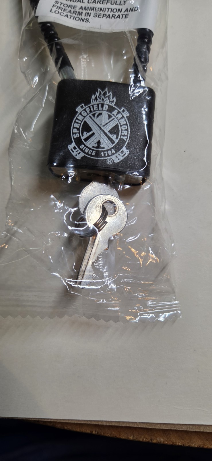 New Springfield Armory Cable Gun Lock This Is From My Hellcat