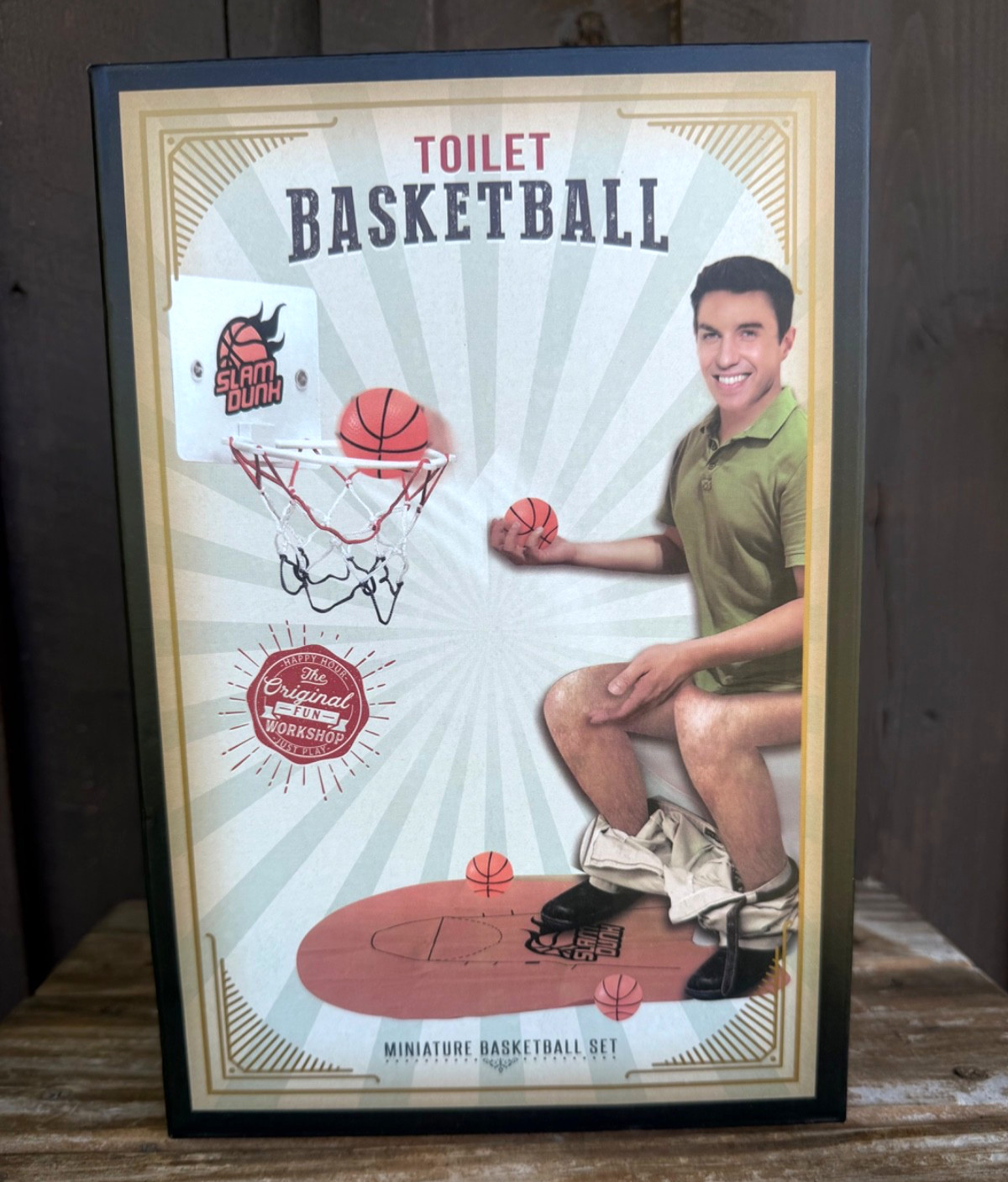 The Original Fun Workshop Toilet Basketball Game New in Box Bathroom Novelty Gag