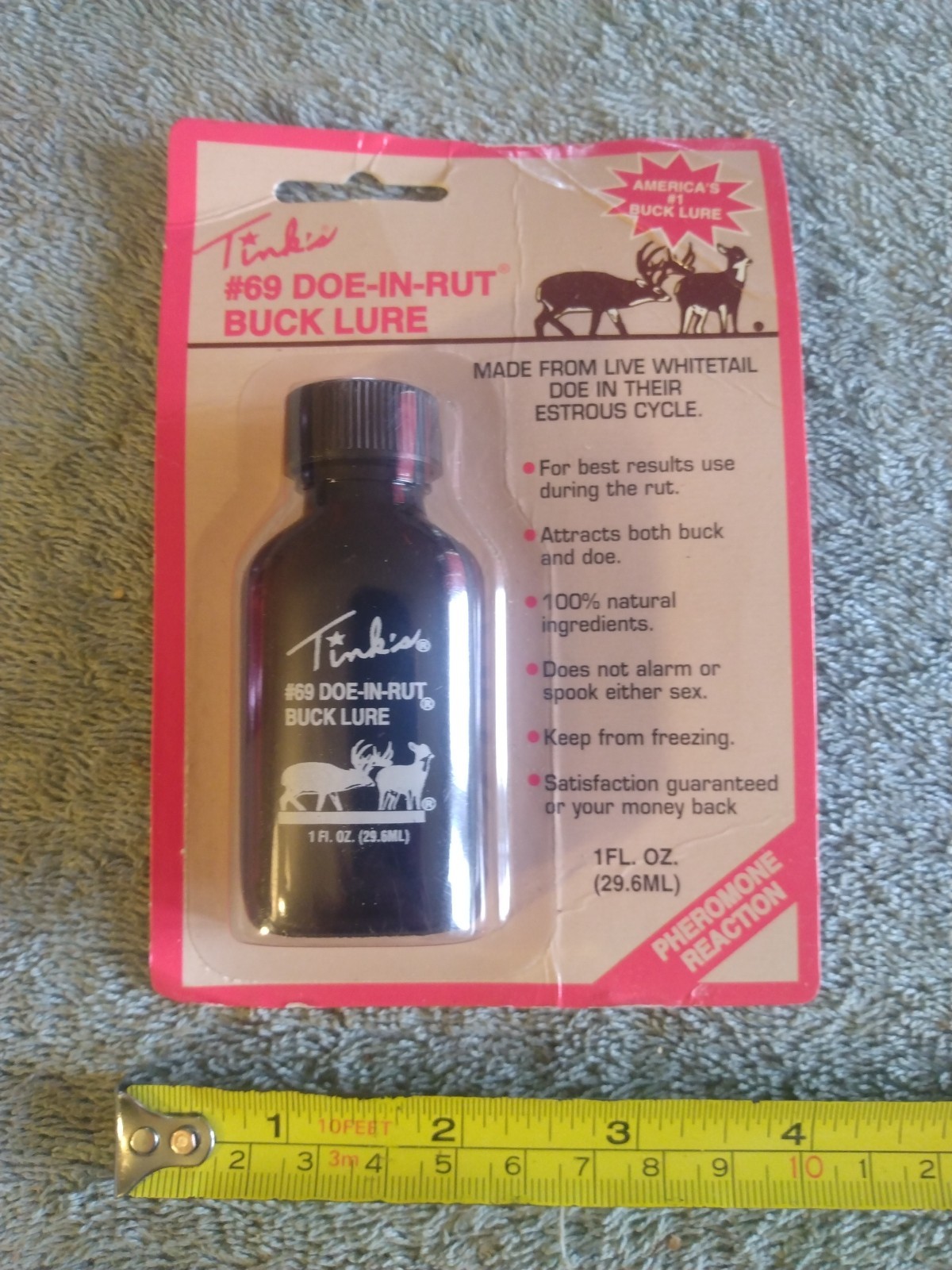 Vtg #69 Doe-In-Rut Buck Lure NIP 1 fl oz Made In USA