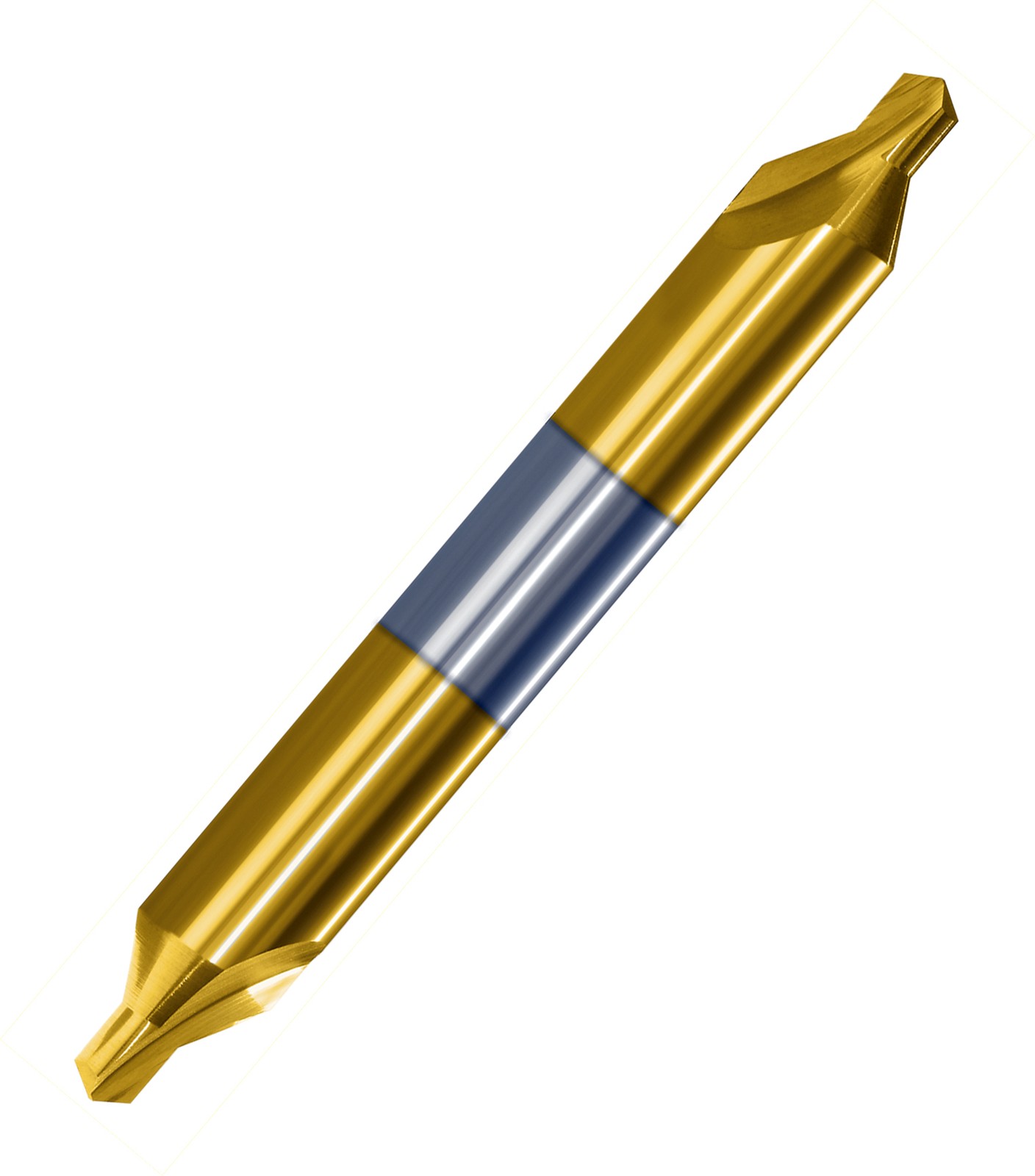 '0' 60 Degree TiN Carbide Center Drill (.031" Point, .125" Body) Double End USA