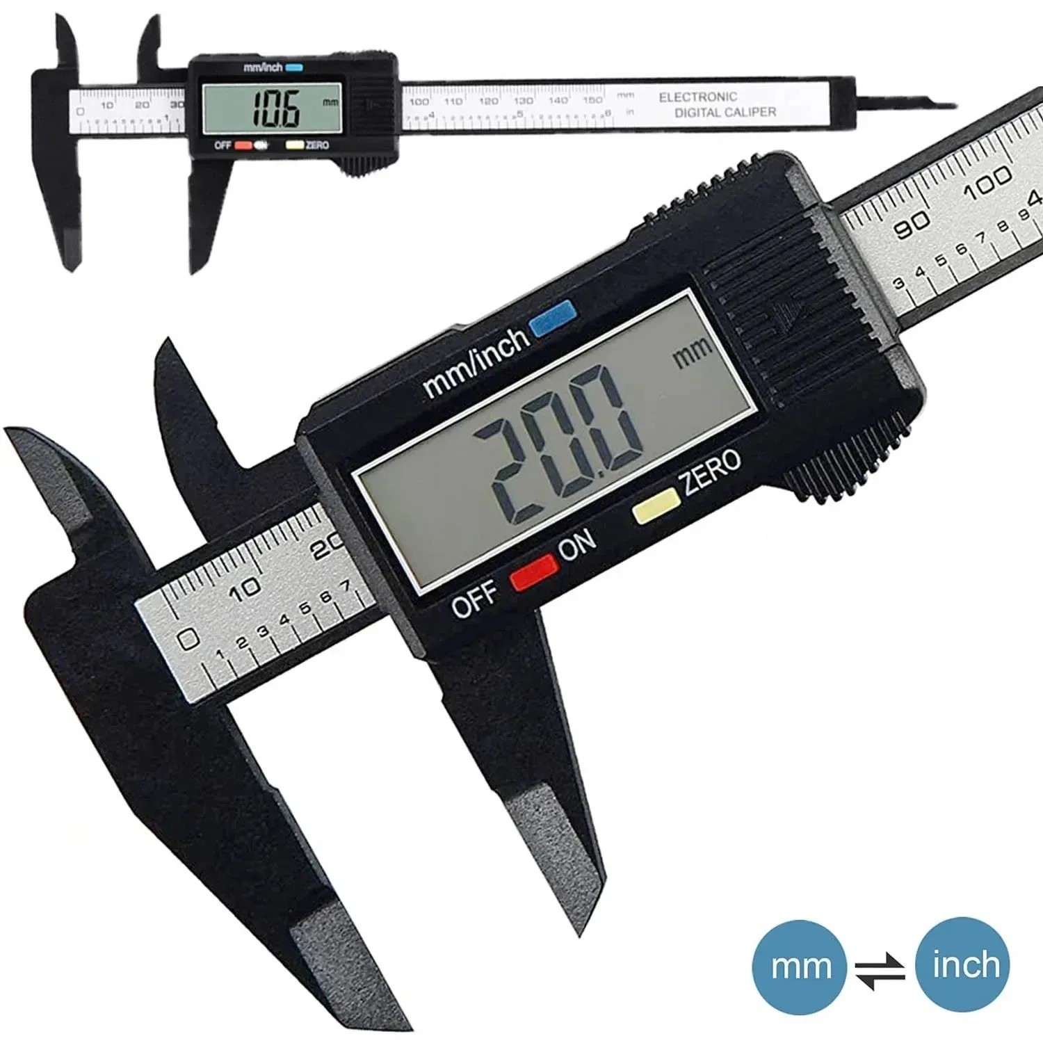 150mm Digital Caliper Micrometer LCD Gauge Vernier Electronic Measuring Tool