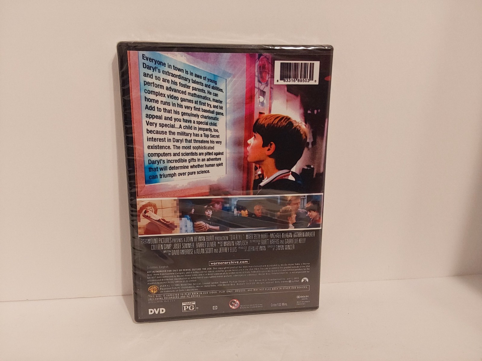 D.A.R.Y.L. ( Daryl ) DVD Mary Beth Hurt (Data Analyzing Robot Youth Lifeform)