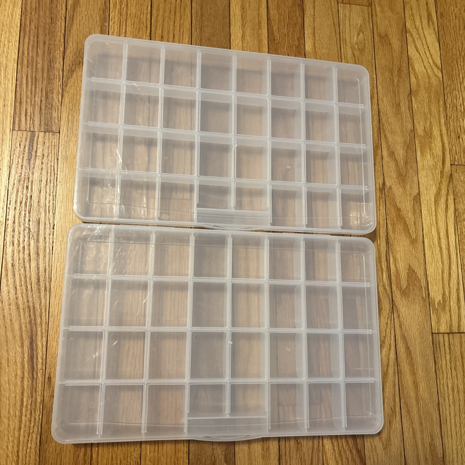 Organizer Box Plastic For Crafting Jewelry Accessories Beads, Set of 2