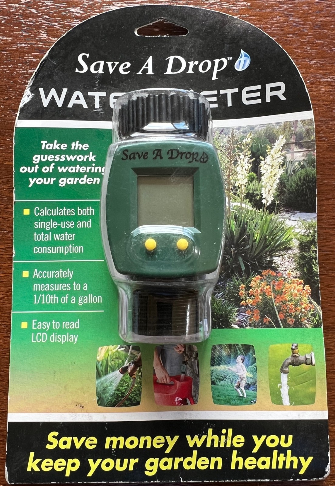 Save A Drop Digital Water Meter Accurate Lawn Sprinkler Water use Measurement