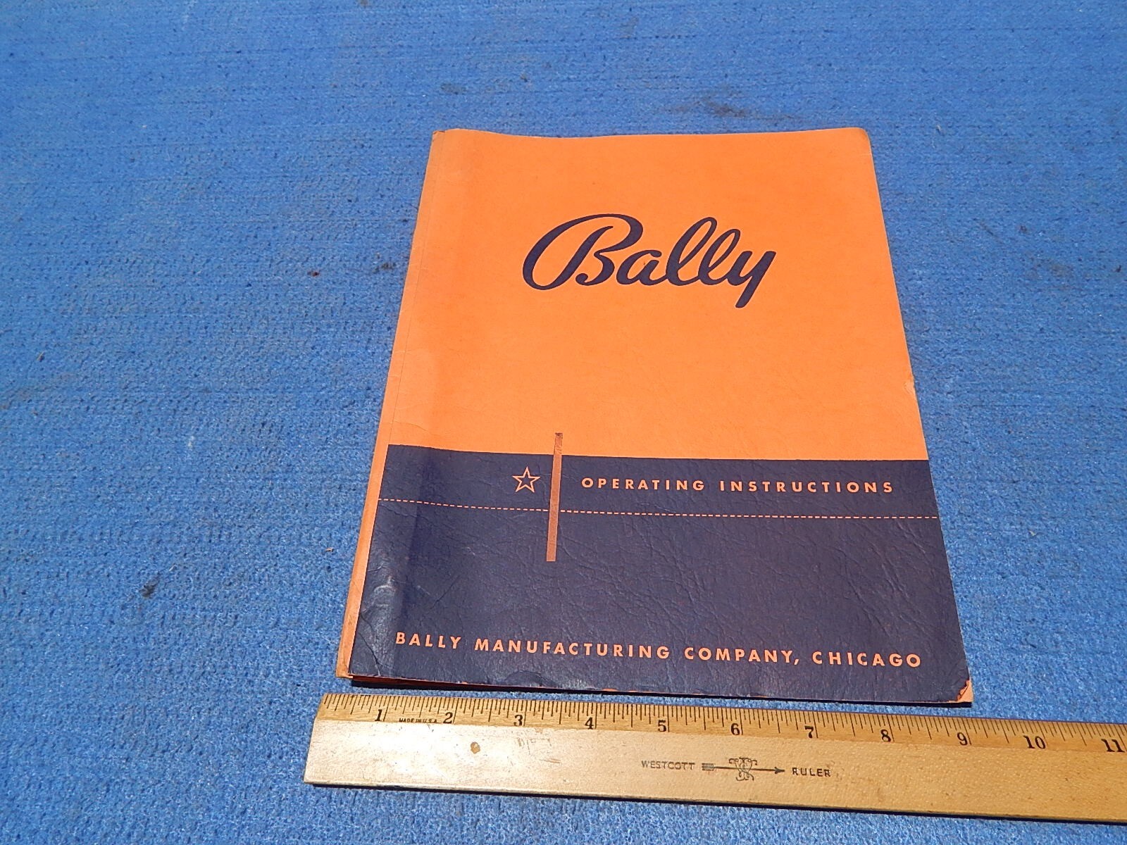 1949 Bally Folder: Operating Instructions (plus 3 inserted sheets)