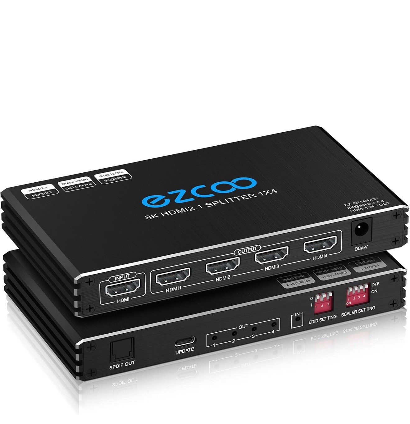 HDMI Splitter 8K 120Hz 4:4:4 HDR 8K 60Hz VRR G/Sync EDID Switch