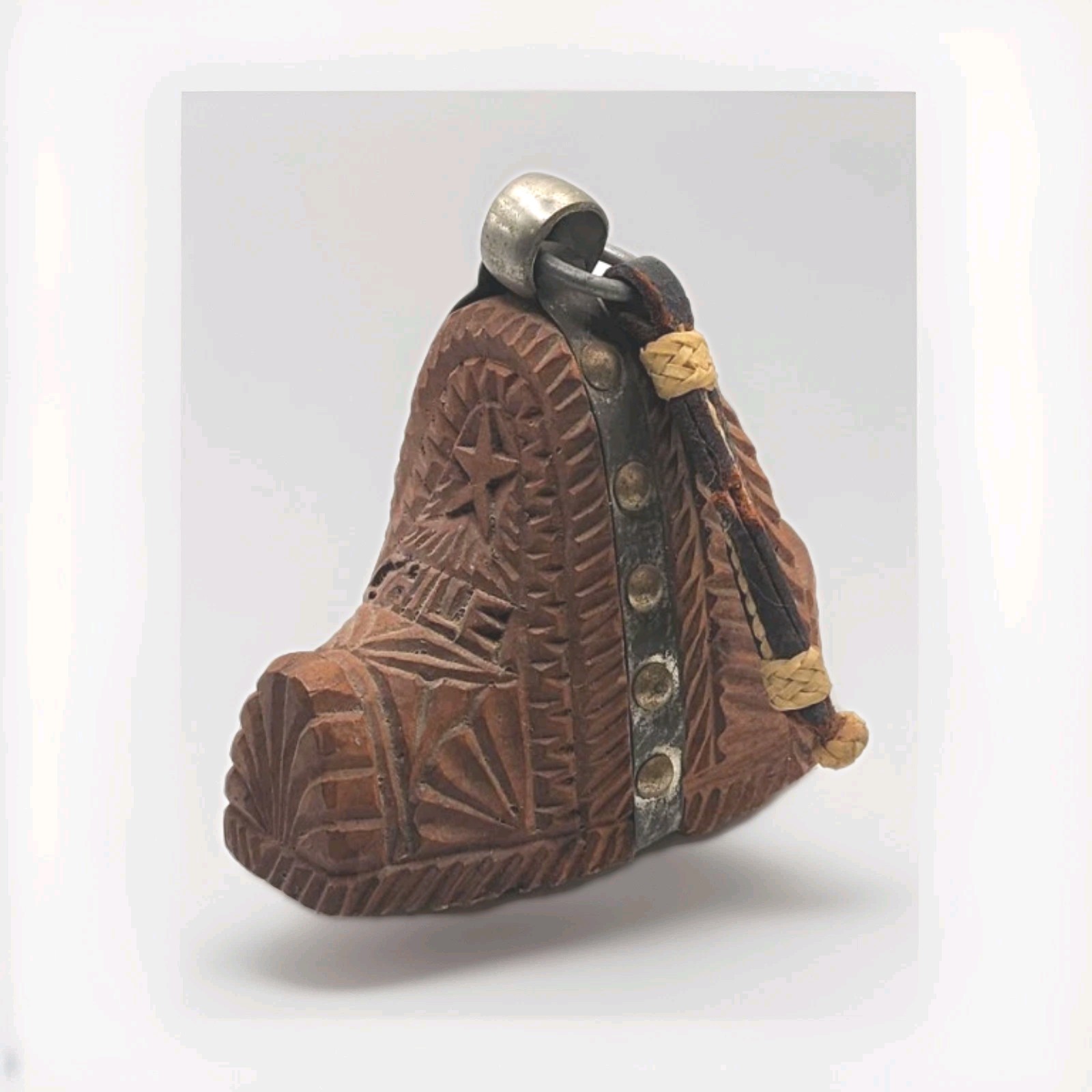 Vintage/Antique Chilean Hand Carved Wood  Stirrup Shoe Bottle Opener Equestrian