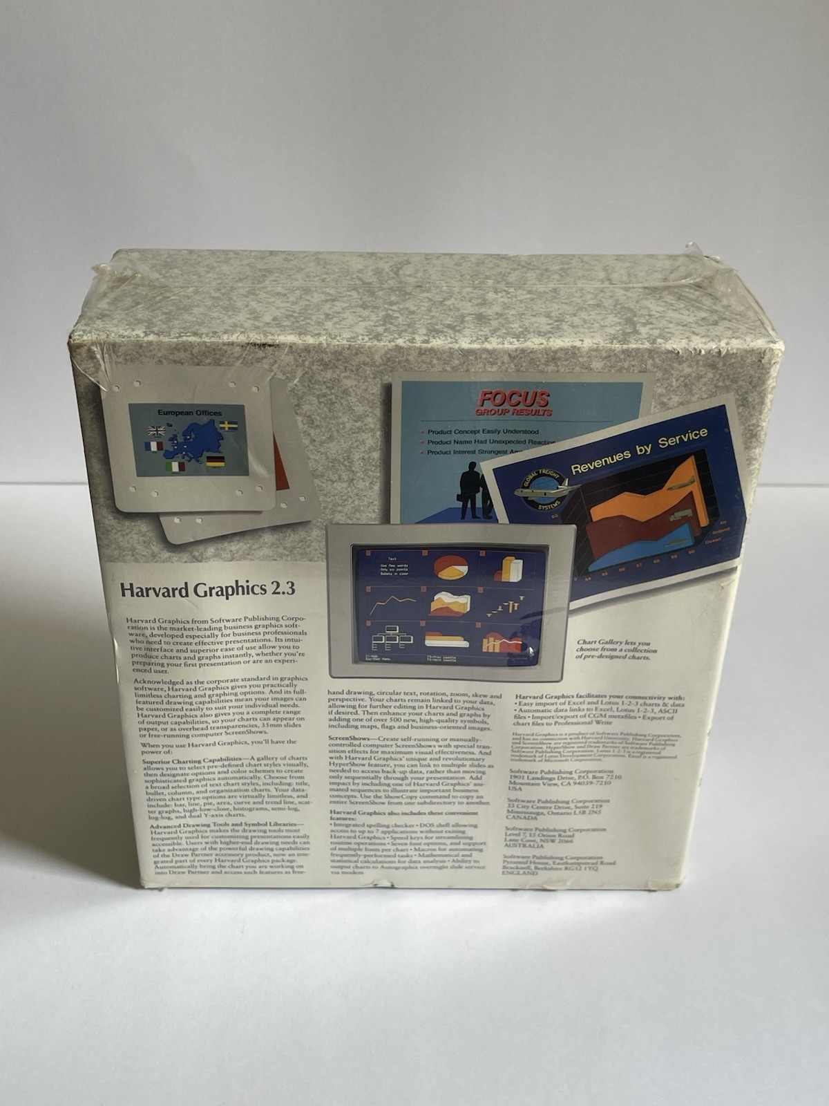 VTG SPC Software Publishing Harvard Graphics 2.3 Pres Software DOS 3.5" Sealed