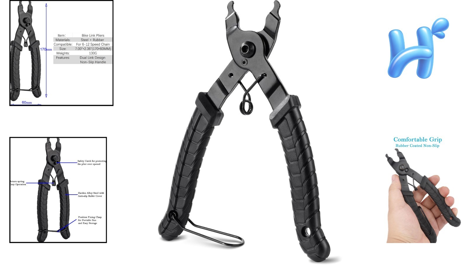 Compact Bike Chain Link Tool - Safe Storage and Effortless Use for Mechanics
