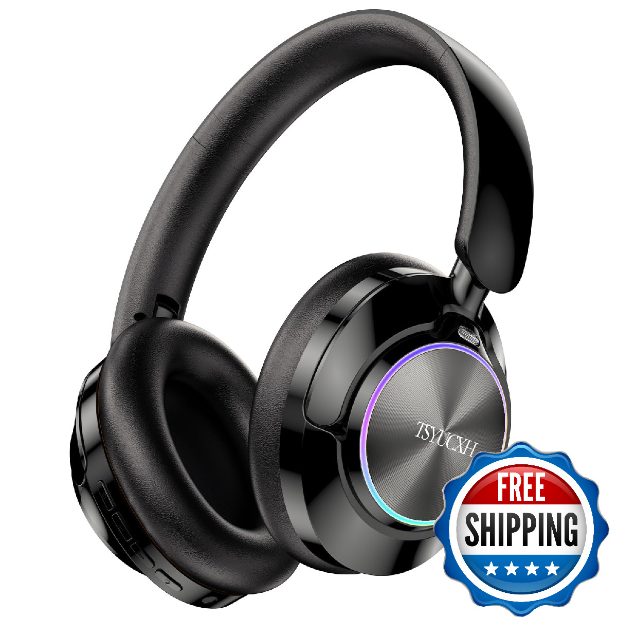 TSYUCXH Noise Cancelling Over Ear Wireless Bluetooth Headphones with Microphone,