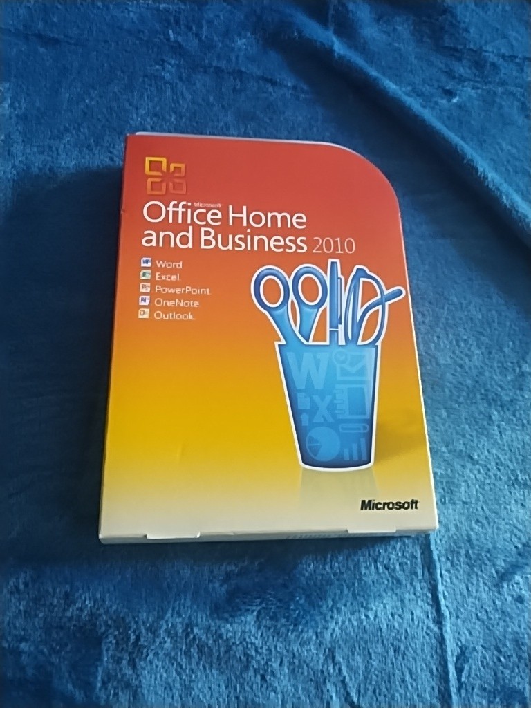 Microsoft Office Home and Business 2010 PC DVD-ROM Full Pre owned  In Box