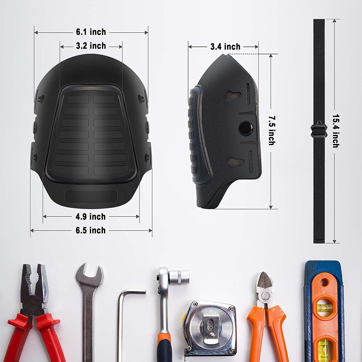 WORKDUDE Professional Knee Pads for Work Construction Sport Anti Slip Heavy Duty