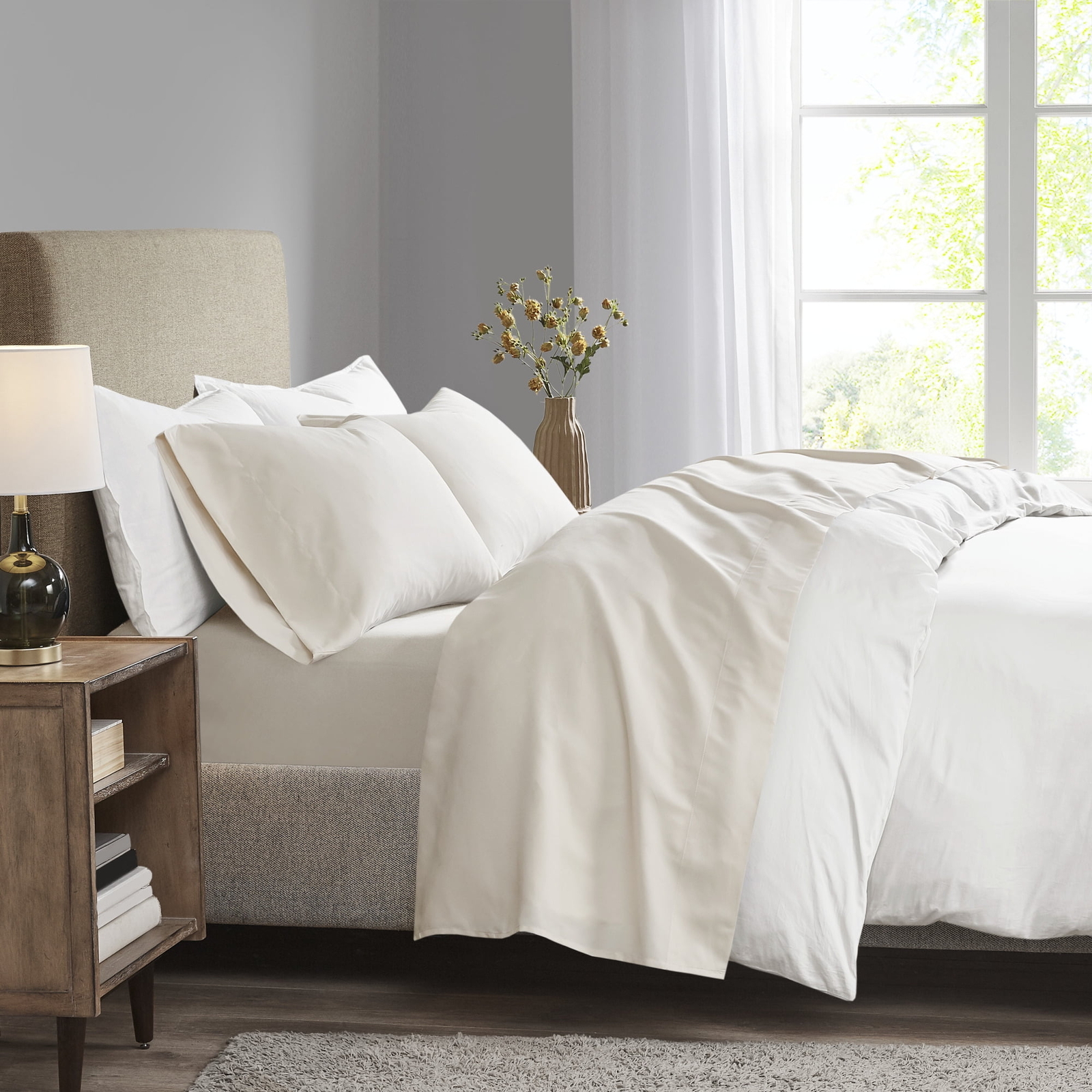 Comfort Classics 4 PC Luxurious Brushed Microfiber Deep Pocket Sheet Set, King