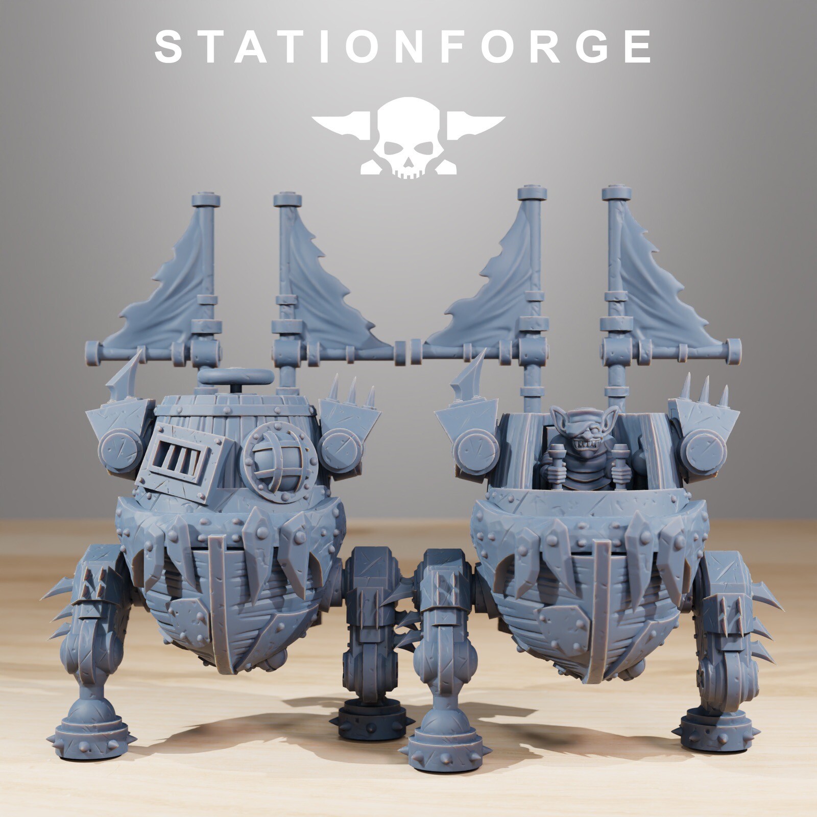 Orc Gob Pirate Bots, Gobboz, Killer Division, Stationforge (without Crew) x4