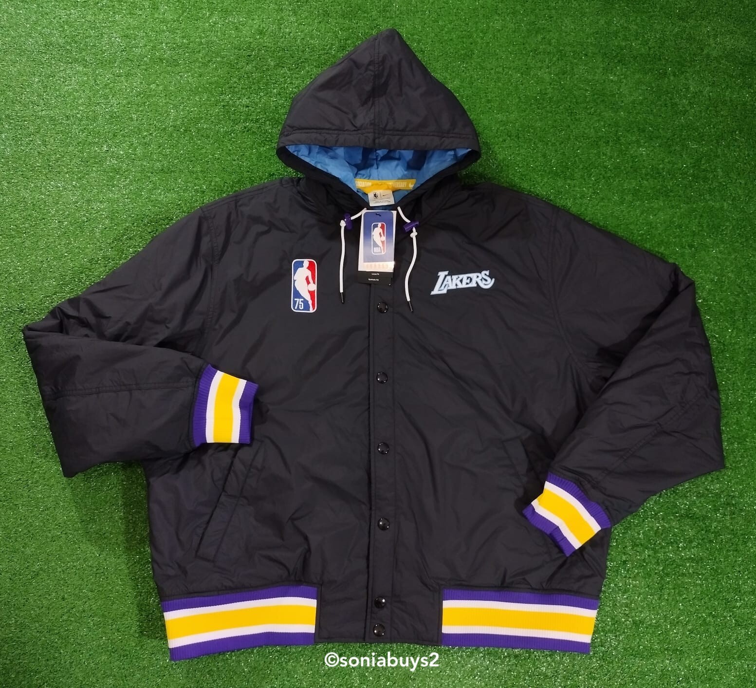Nike Los Angeles Lakers Men's Courtside Jacket, DB1988-010, Black, Size XXL