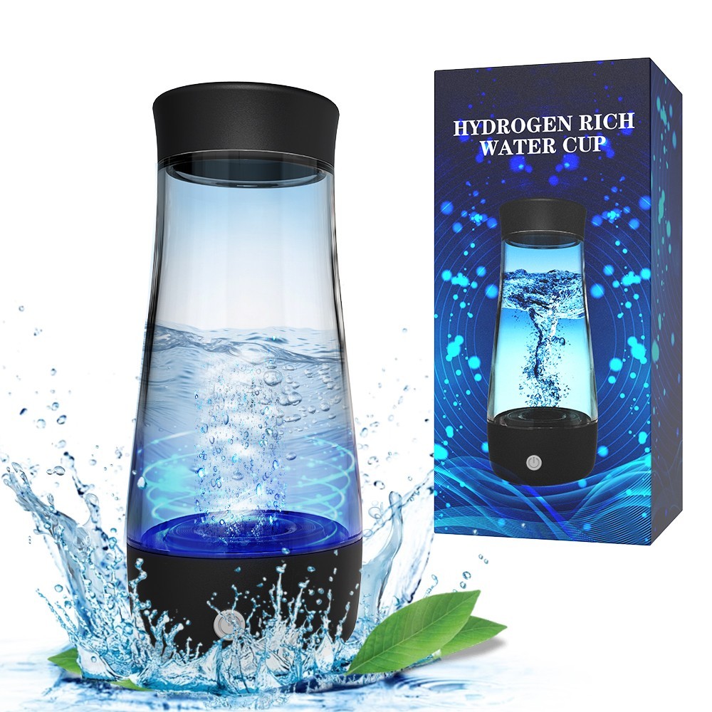 New Enhanced 3000PPB High Concentration Hydrogen Water Bottle, 10.82oz, Portable