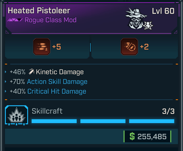 Borderlands 4 ⭐PISTOLEER CLASS MOD⭐C4SH⭐5 BRIMSTONE⭐KINETIC & ACTION SKILL DMG