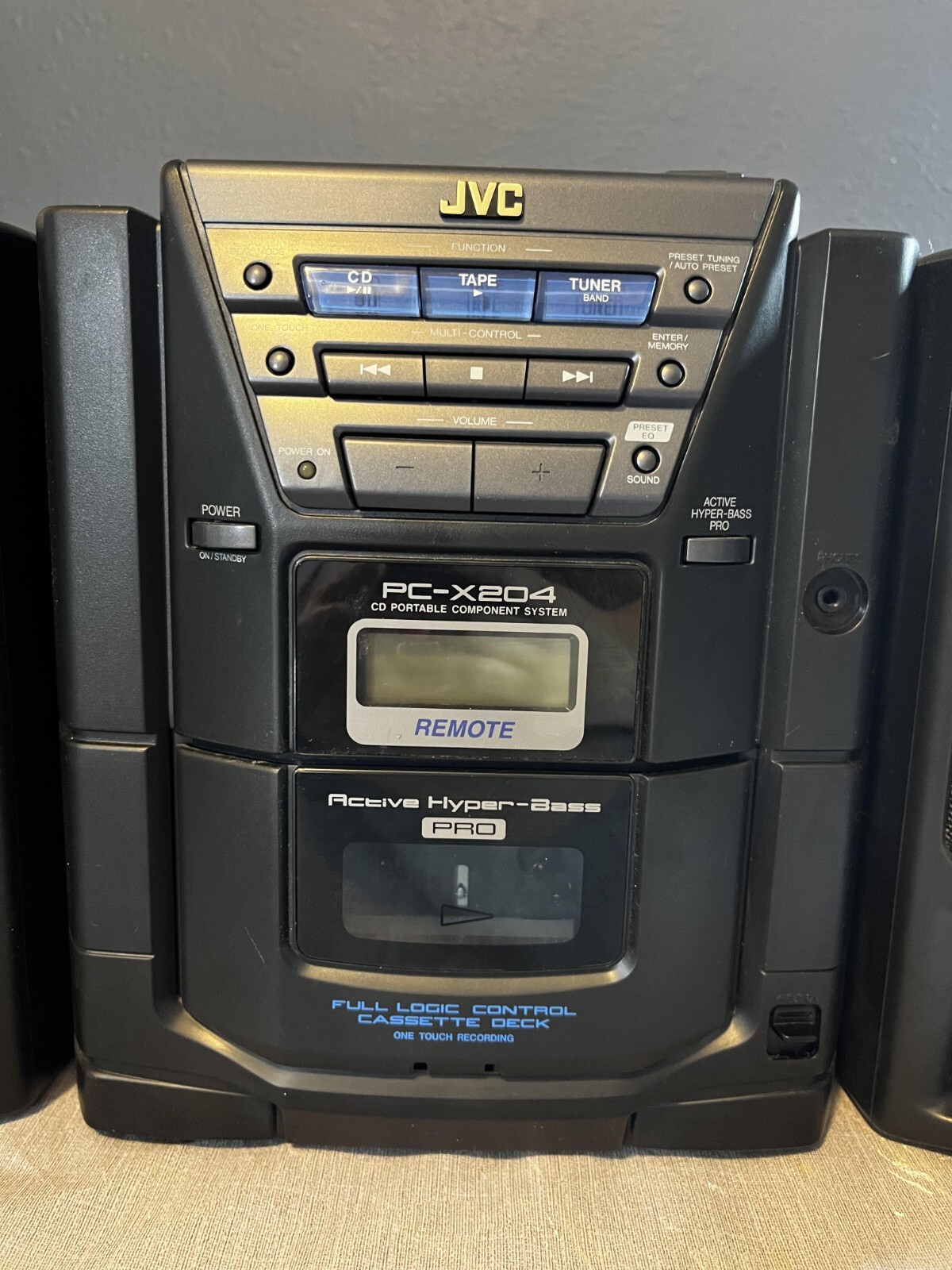 Vintage 98 JVC CD Portable Component System Model PC-X204BK Active HyperBass PRO