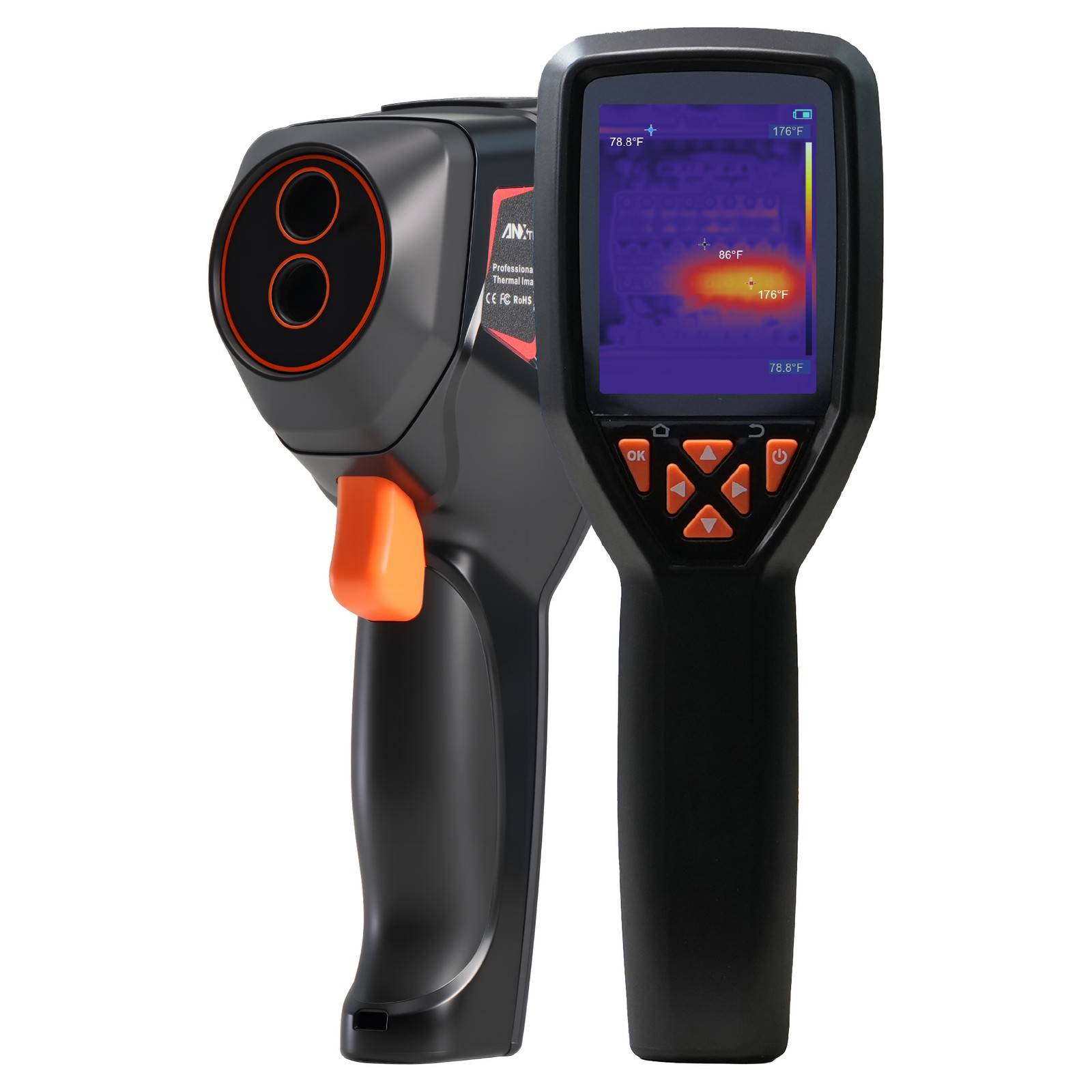 ANXTECH IR Resolution Thermal Imaging Camera 120x90 IR Resolution LCD Screen