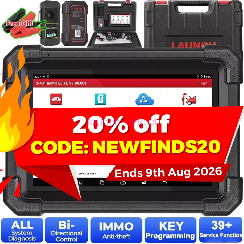LAUNCH X431 IMMO ELITE PLUS PAD VII Car Diagnostic Tool Key Programming Scanner