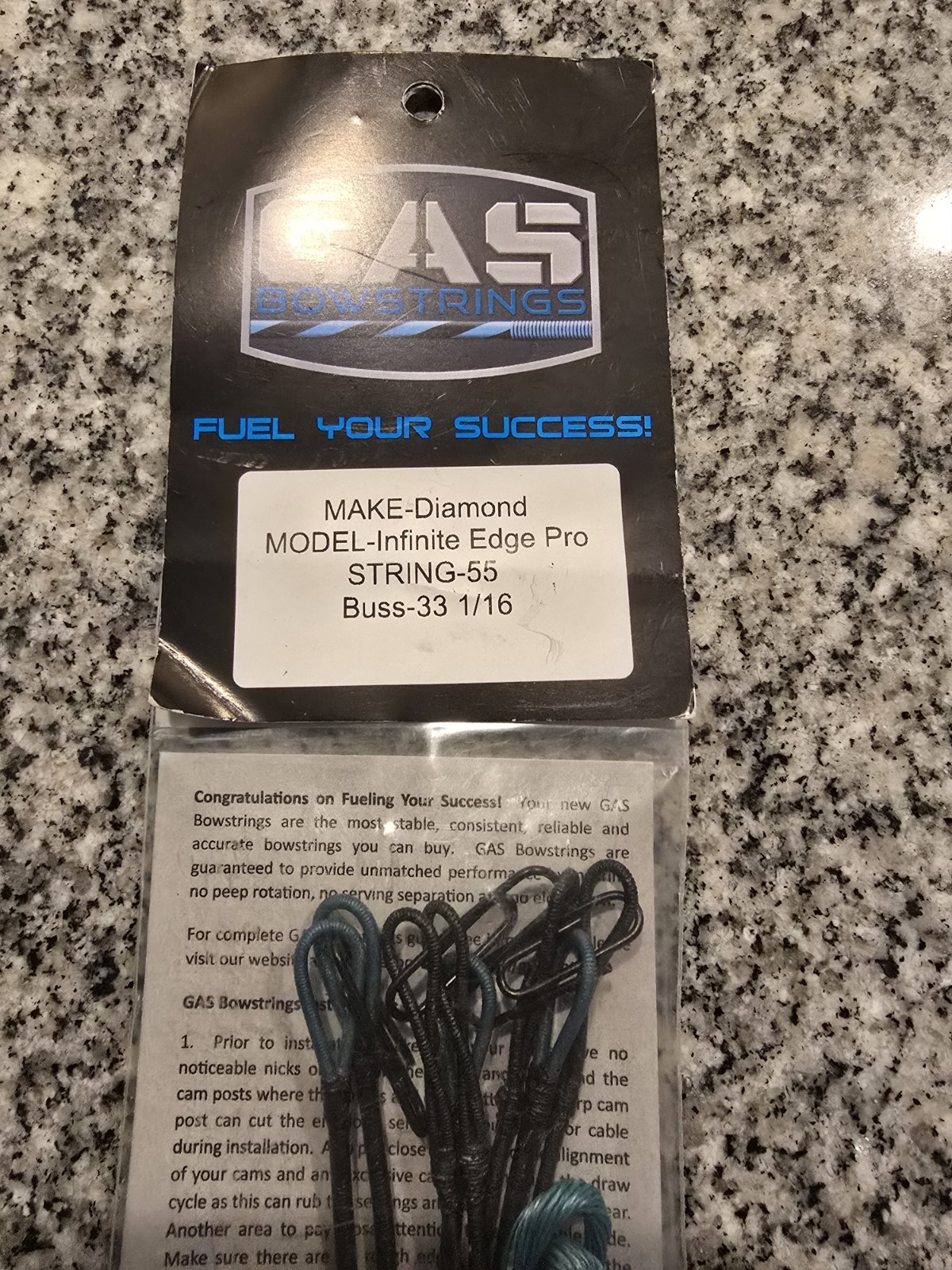 Gas Bowstrings Diamond Infinite Edge PRO Strings