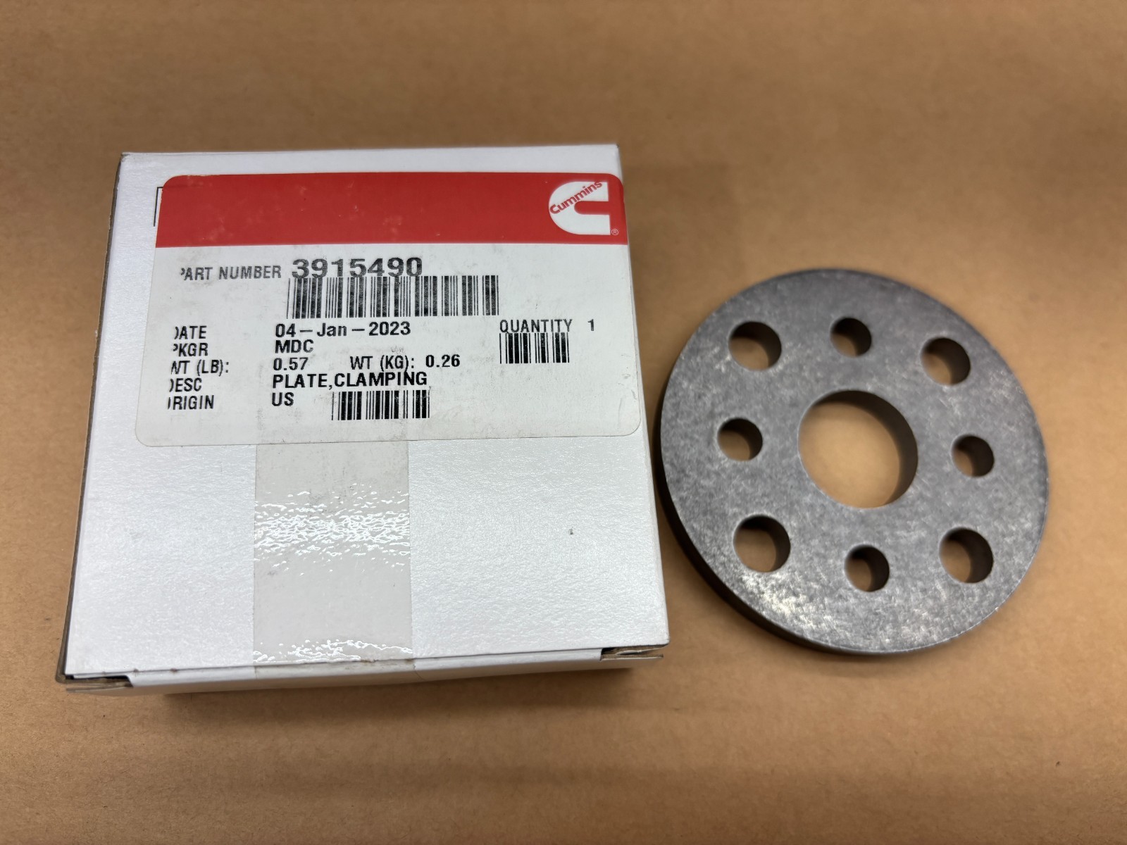 Genuine Cummins 3915490 Replacement Clamping Plate