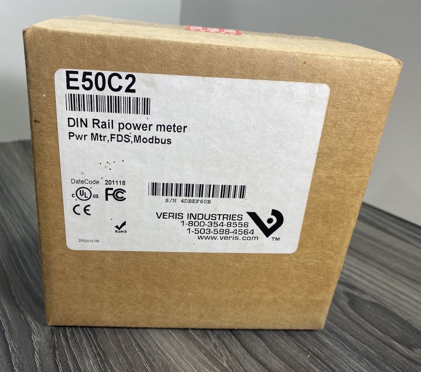 Veris E50C2 E50 Series Enhanced Power & Energy Meter DIN Rail Modbus RTU LCD USA